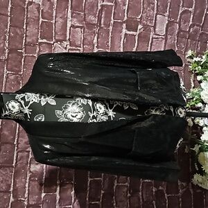 Joe Fresh Fully Sequined Formal Black Long Sleeve Jacket Size 12